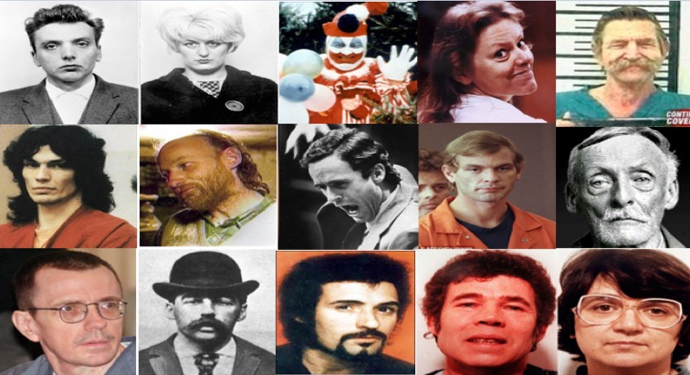 criminal minds serial killers in opening credits